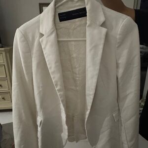 Zara Basic Off-White Blazer